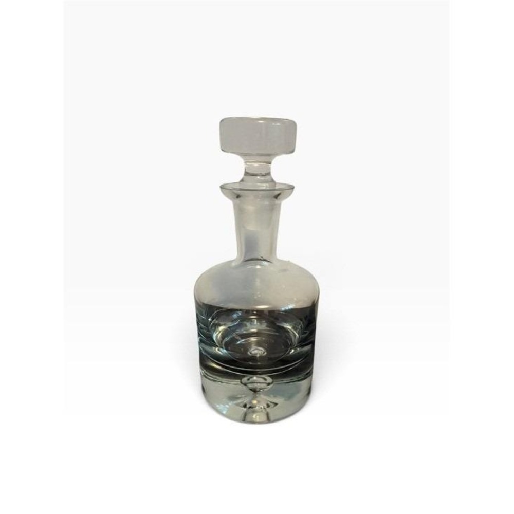 Vintage Krosno Glass Decanter Mid Century Vintage Bubble Base